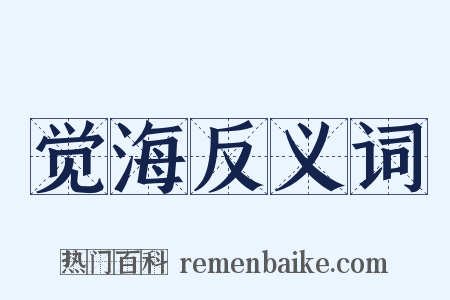 觉海反义词是什么意思的图片